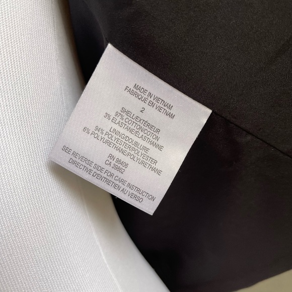 Theory Womens Black Blazer Size 2 - Picture 7 of 8